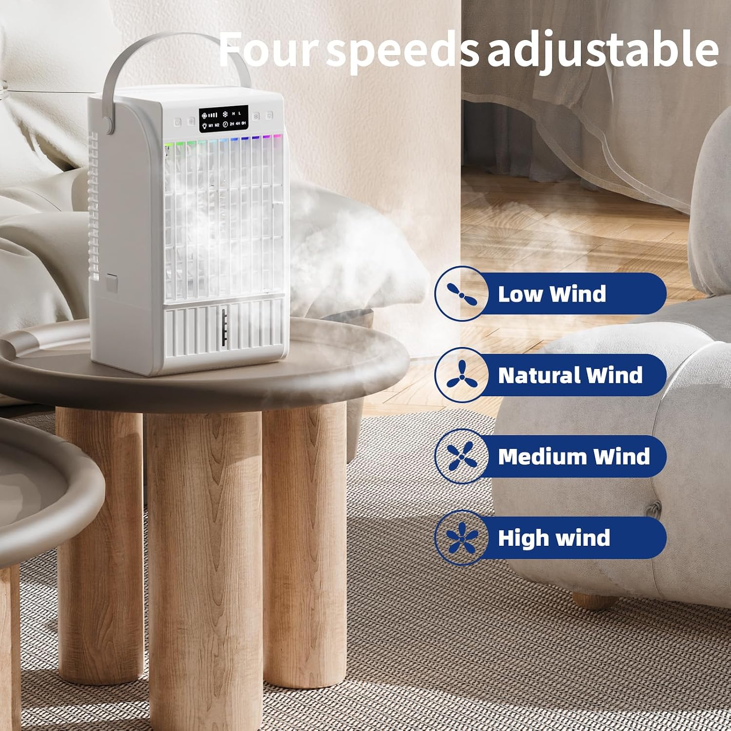 BAPOLE F22 4-in-1 Portable Air Conditioner 1.5 L Tank White