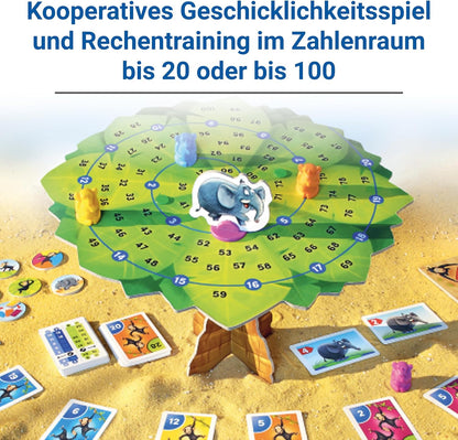 Ravensburger Monkey Number Band Educational Game – Multi‑Coloured Counting Fun