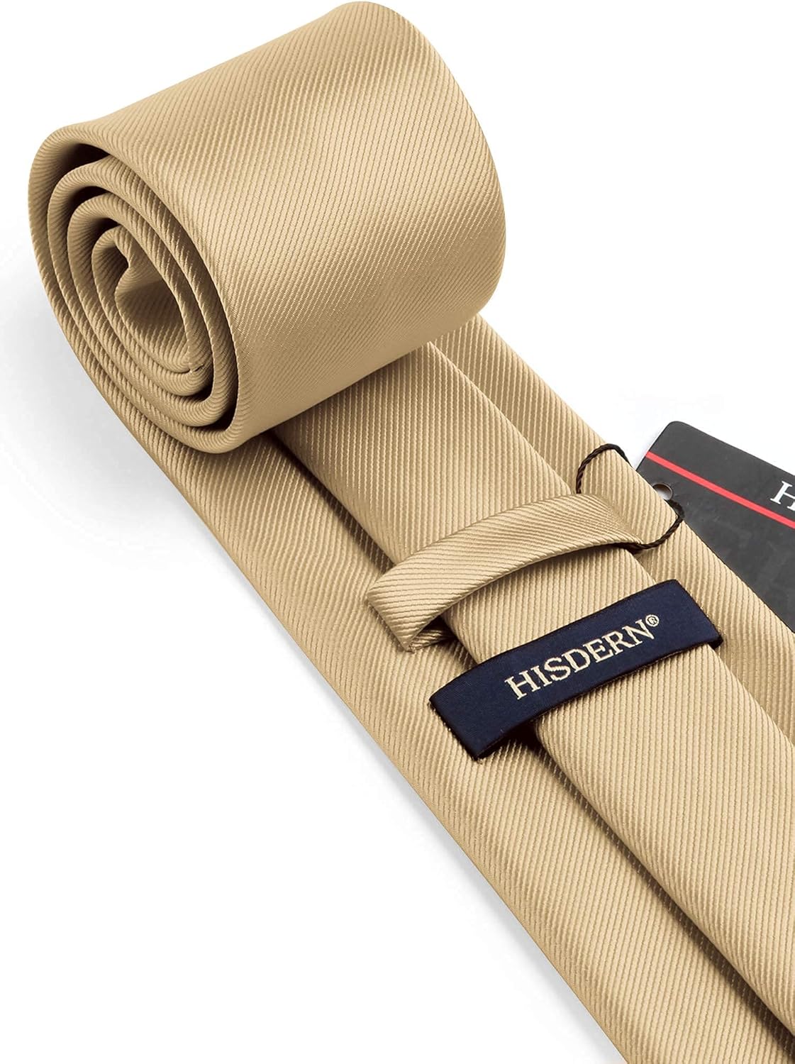 HISDERN Premium Satin Men's Tie Set with Pocket Square