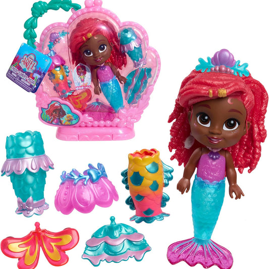 Just Play Disney Junior Ariel Mermaid Doll with Interchangeable Outfits