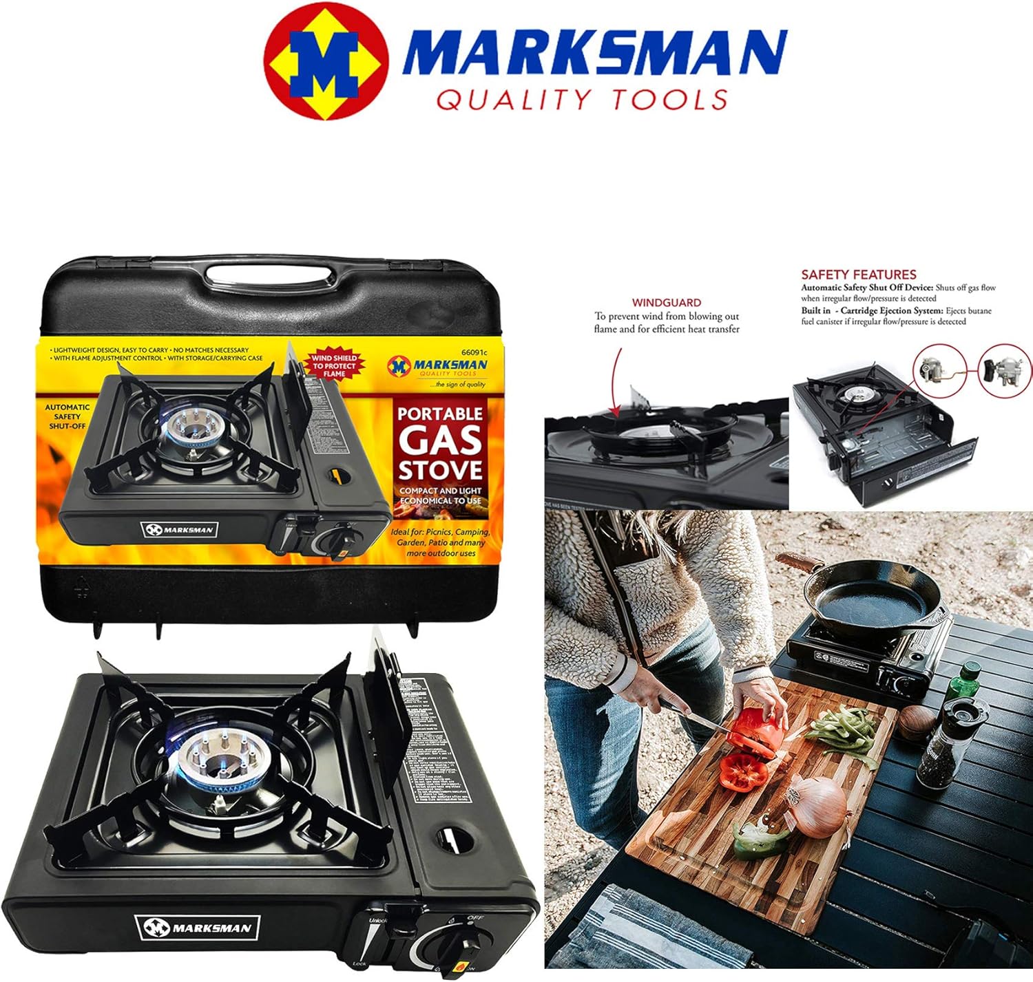 NTI MARKSMAN Portable Gas Cooker Butane Single Burner