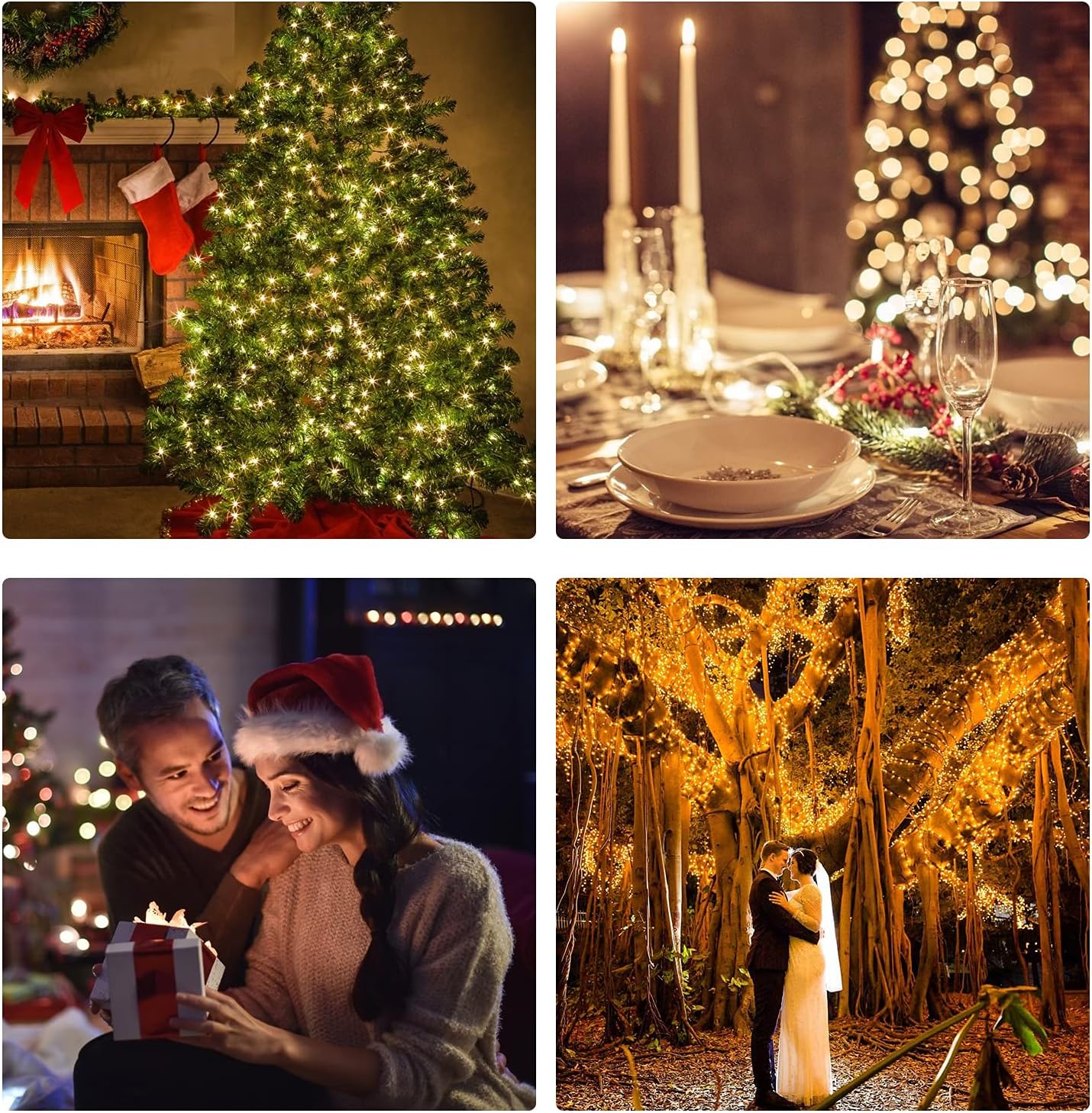 Heaffey Purple Solar Fairy String Lights 40ft Waterproof Outdoor LED