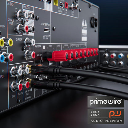 Primewire 2x RCA Male to 2x RCA Male Stereo Audio Cable