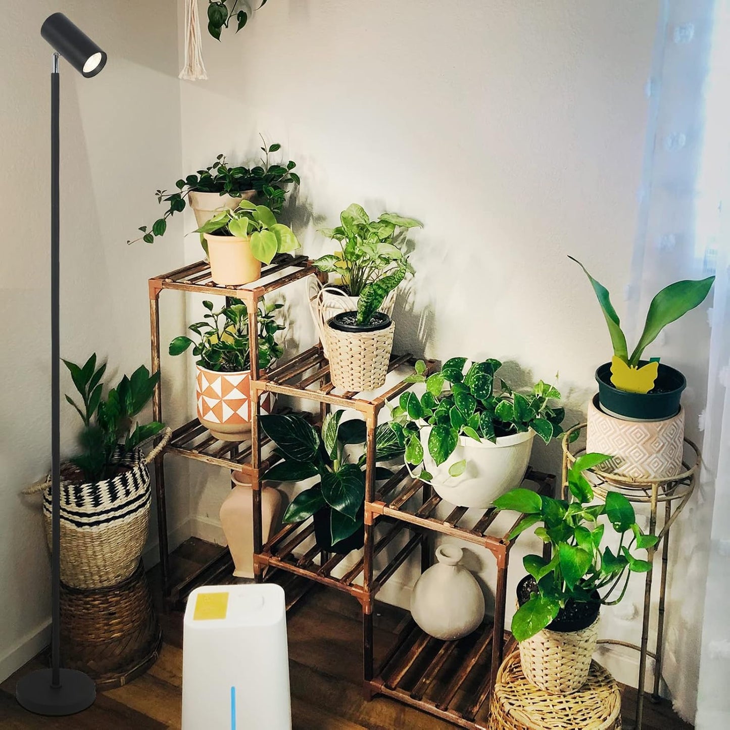 HMVPL Full Spectrum Adjustable Grow Light Stand with Timer