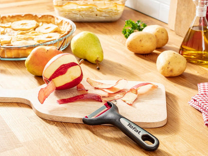 Tefal Ingenio 22cm Rotating Vegetable Peeler – Premium Red/Black Kitchen Utensil