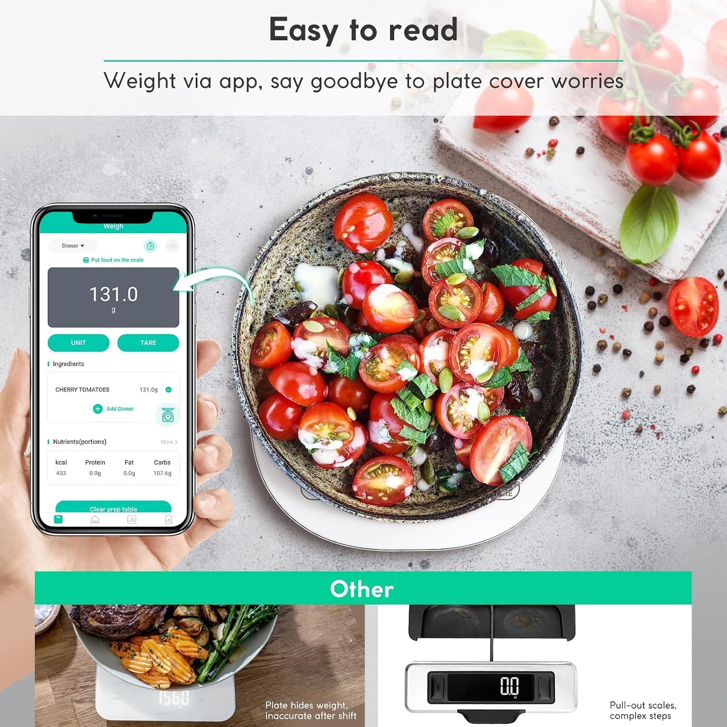 Arboleaf CK10G Smart Food Scale with App
