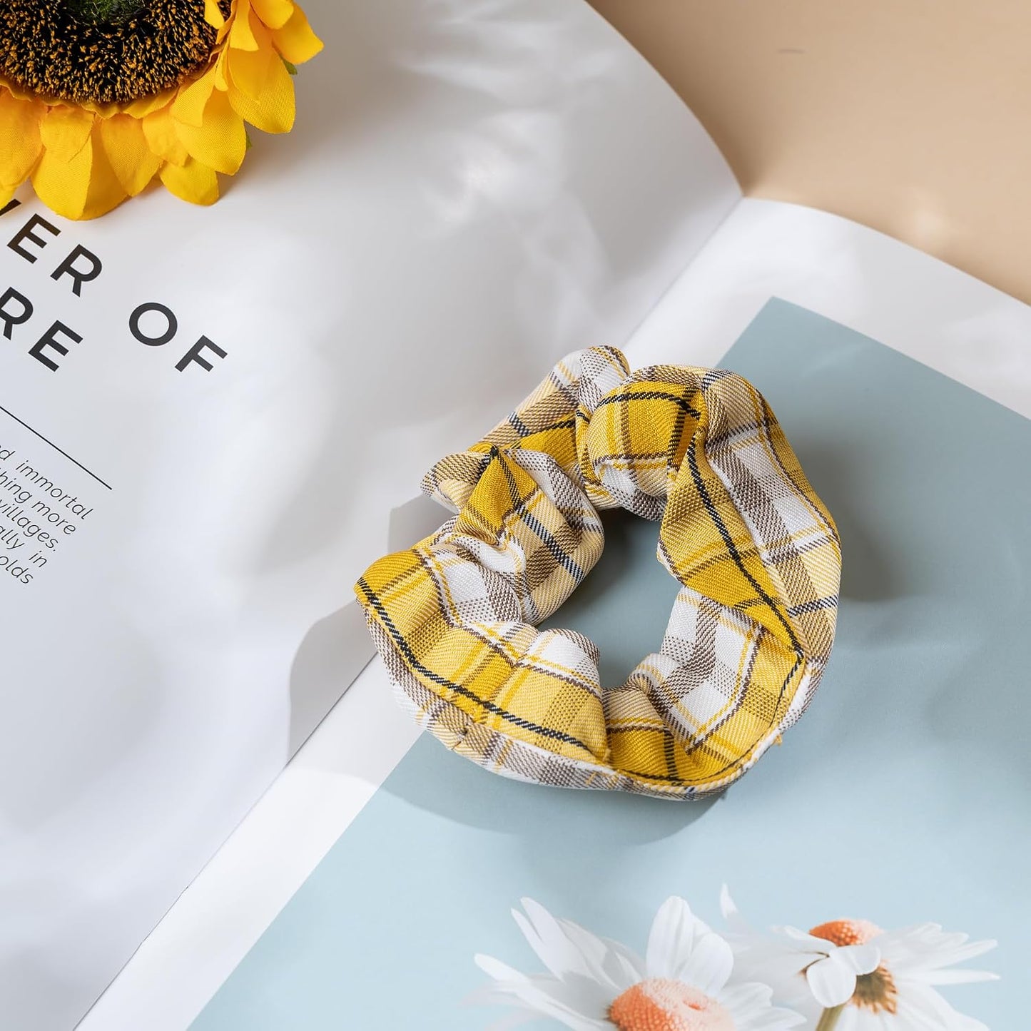 Scrunchie Headwear Hair Tie Checkered