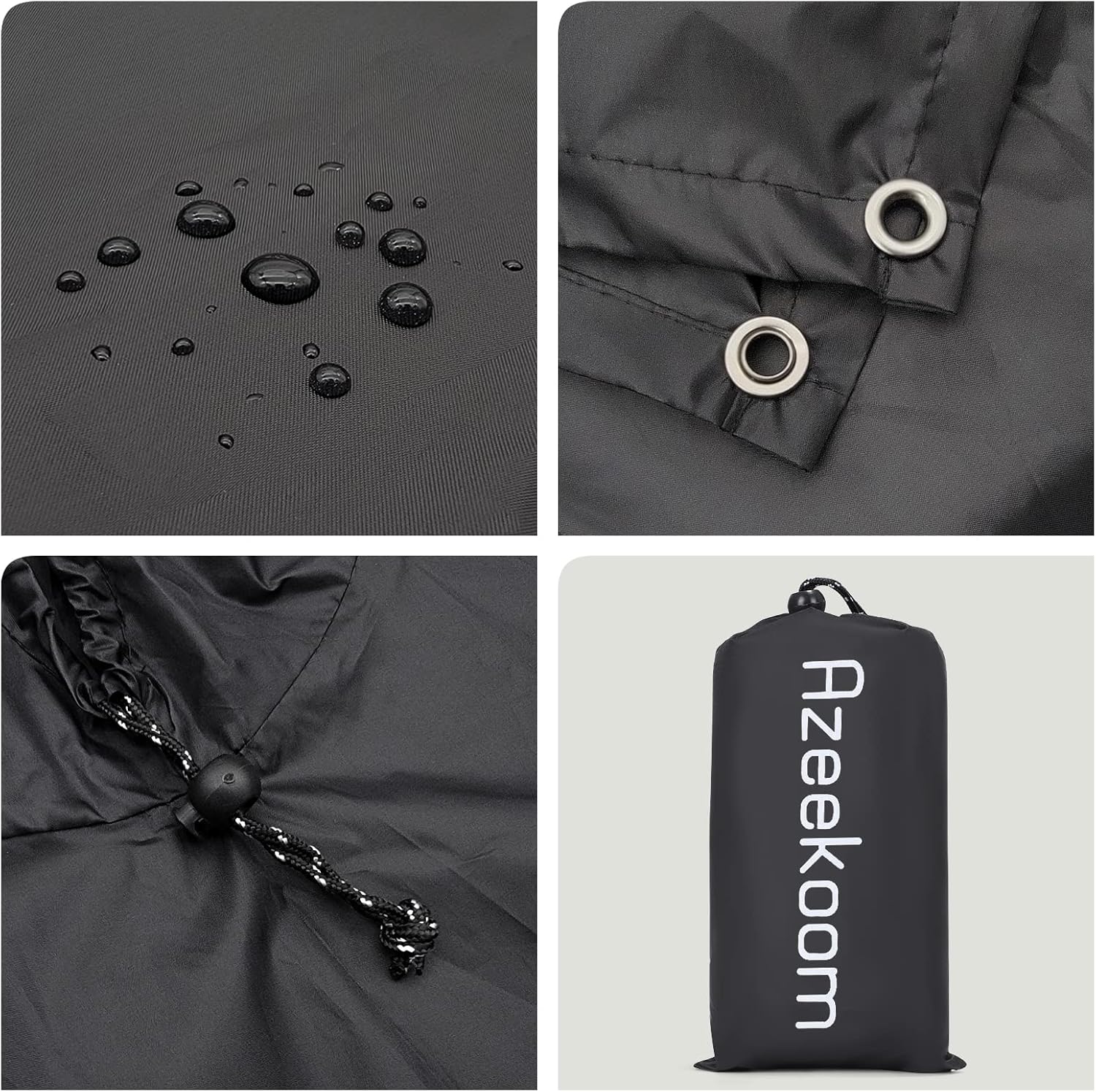 Azeekoom 3-in-1 Waterproof Rain Poncho, Tent, and Blanket