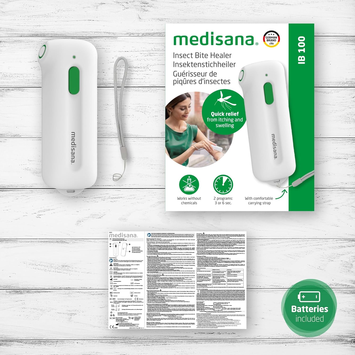 Medisana IB 100 Insect Bite Healer Compact Heat Pen for Fast Itch Relief