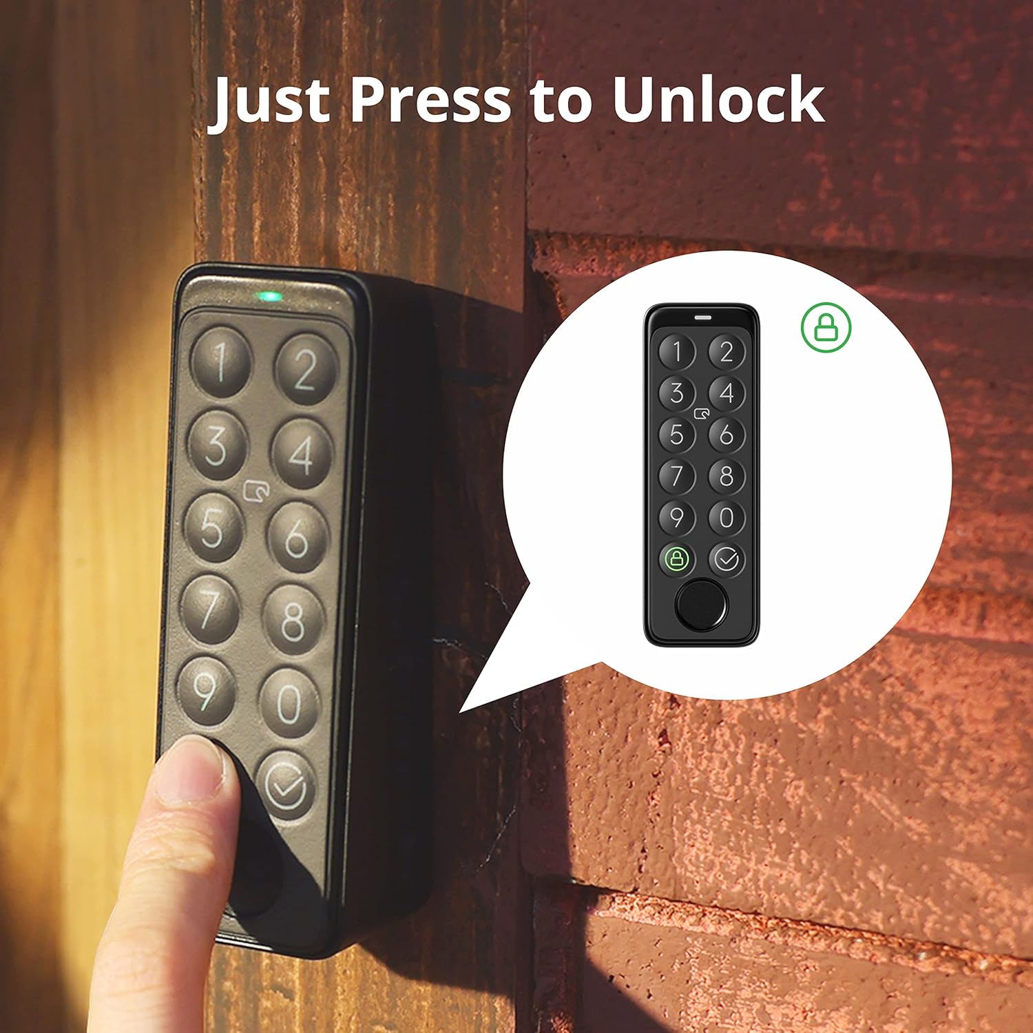 SwitchBot Waterproof Fingerprint Keypad Touch for Smart Lock