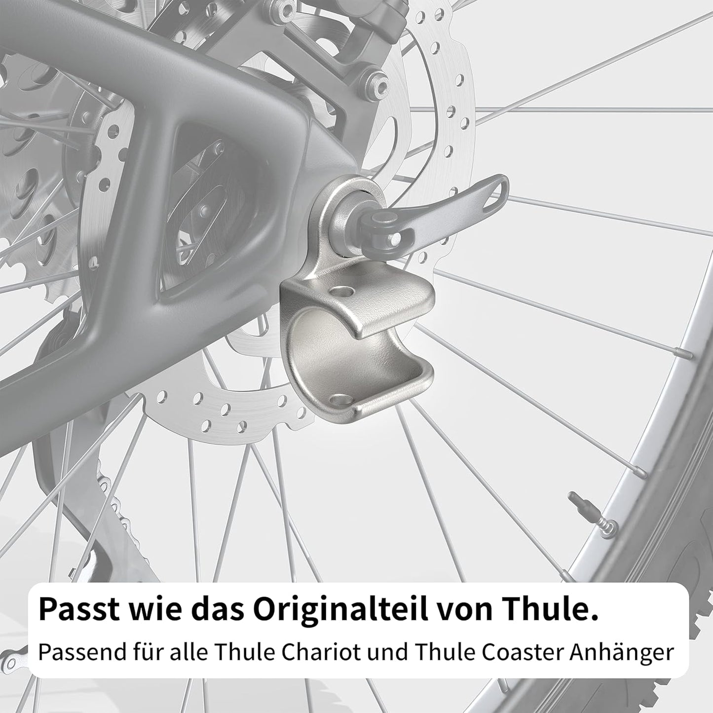 Zweiberg Stainless Steel Bicycle Trailer Coupling for Thule Chariot & Coaster – Tested in Germany