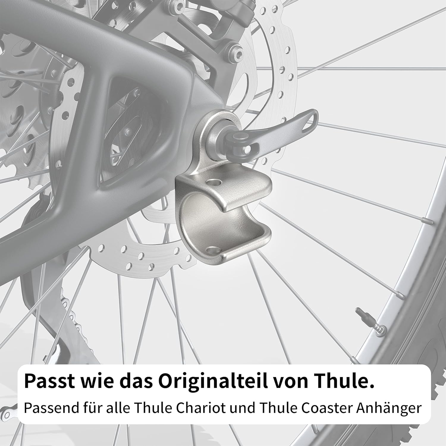 Zweiberg Stainless Steel Bicycle Trailer Coupling for Thule Chariot & Coaster – Tested in Germany