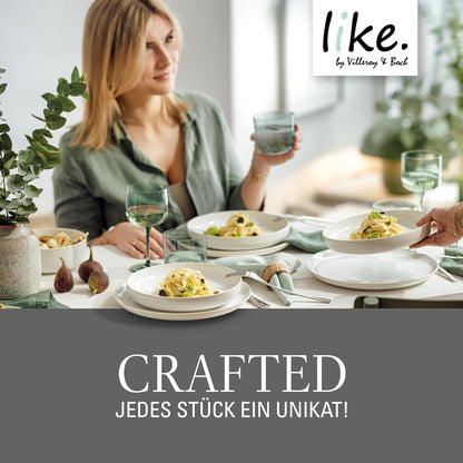 Villeroy & Boch Crafted Cotton 4‑Piece White Dinner Set