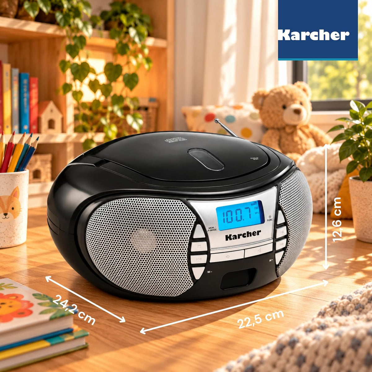 Karcher RR 5025-B Portable CD Player FM Radio