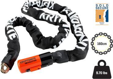 Kryptonite Evolution 4 Integrated Chain Bike Lock Heavy Duty