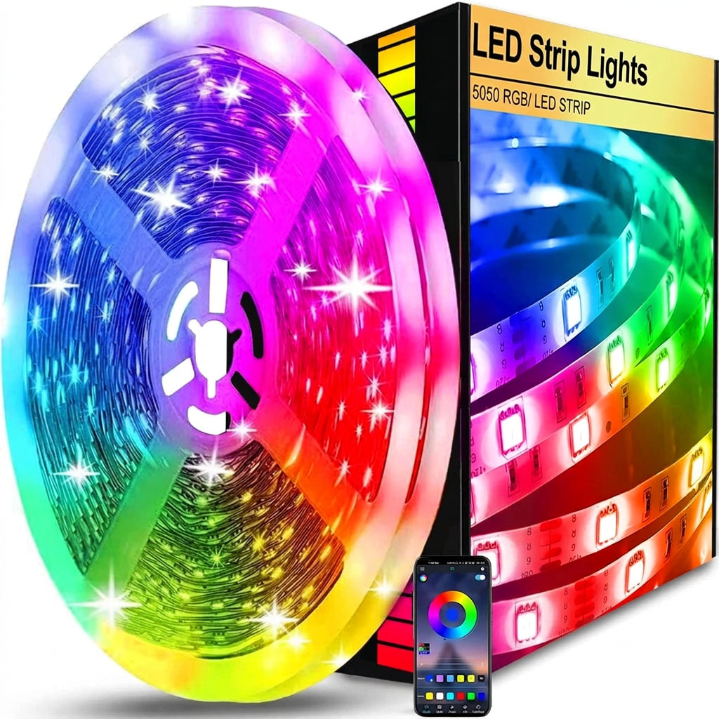 FUPT xls-001 USB RGB LED Strip Lights with Remote 5m