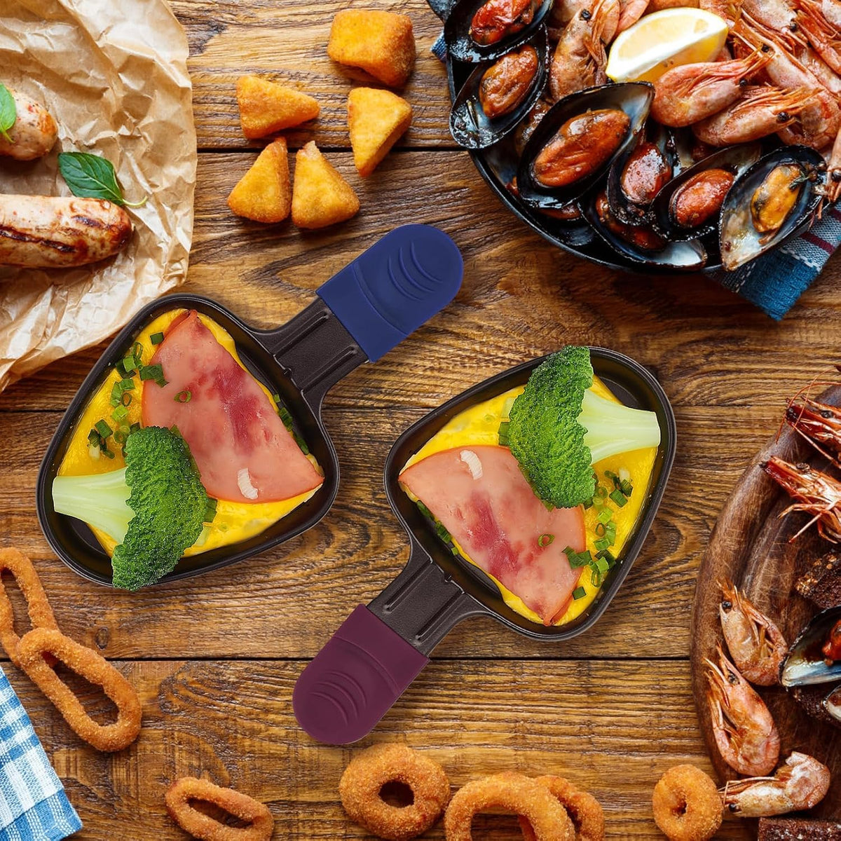 RoDzj Raclette Replacement Pans 8-Piece Set