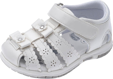 Shiko Floral Girls Sandals with Soft Cushion and Adjustable Fit