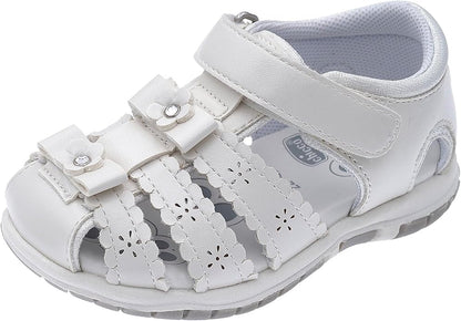 Shiko Floral Girls Sandals with Soft Cushion and Adjustable Fit