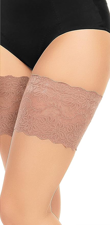 GLAMORY Women's Anti-Chafing Elastic Thigh Band Leg Warmers