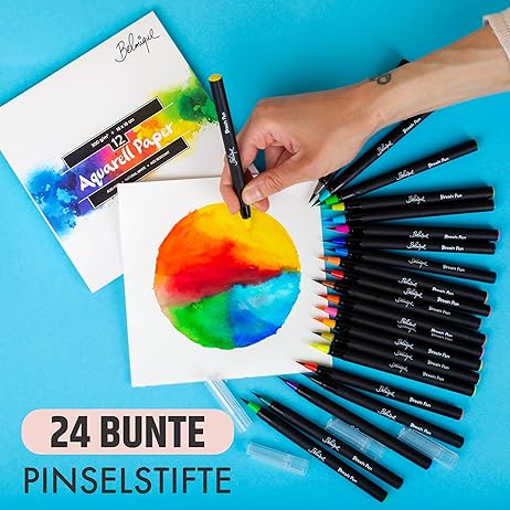 Belmique Brush Pens Set of 26 colors