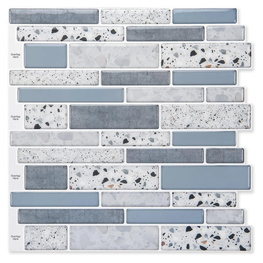 Art3d Blue Brick Peel-and-Stick Kitchen Backsplash Tiles – 10 Sheets - Gomix Brands Outlet