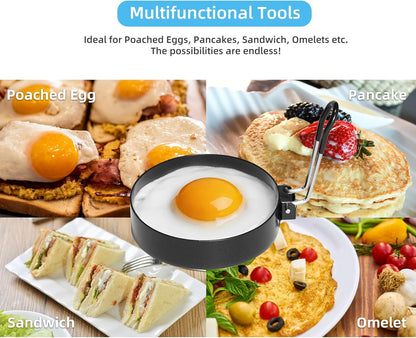 Ameupin Nonstick Stainless Steel Egg Rings 4 Pack