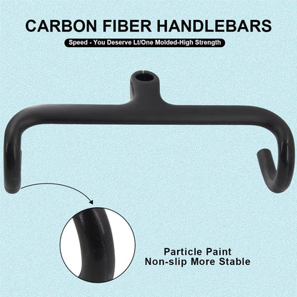 RXL SL Carbon Integrated Road Bike Handlebar 420x90mm UD Matte