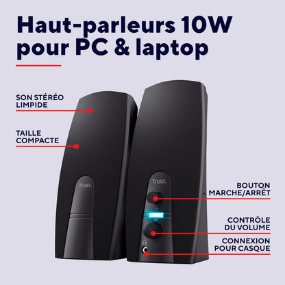 Trust Almo 2.0 USB Powered Stereo PC Speakers – Black