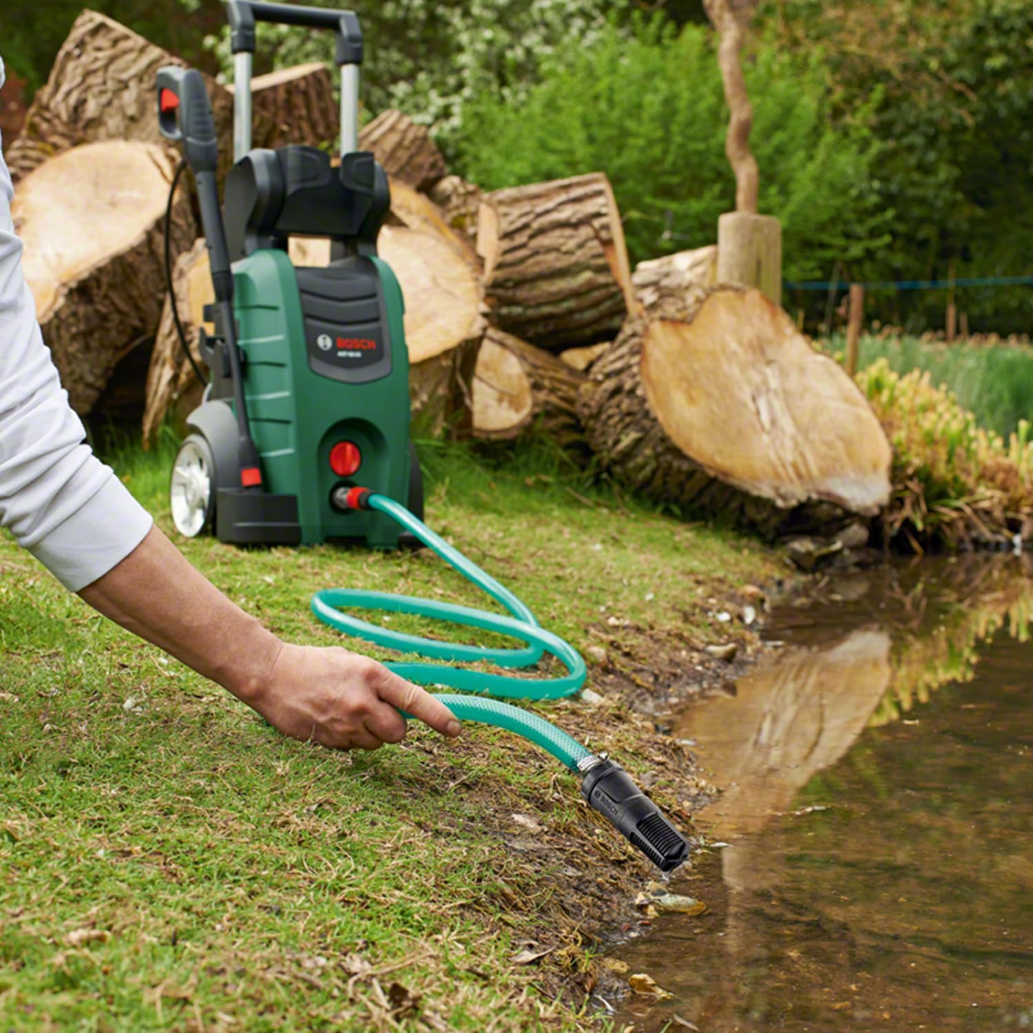 Bosch Suction Hose with Integrated Filter for Pressure Washers