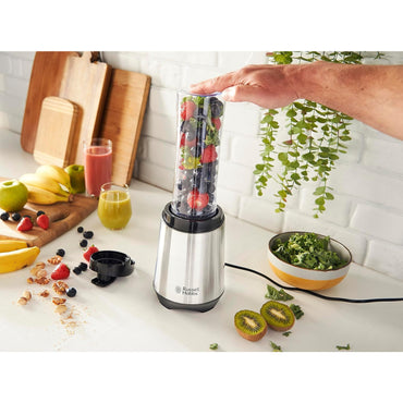 Russell Hobbs Mix & Go Portable Blender: Powerful Smoothie Maker with Travel Bottle
