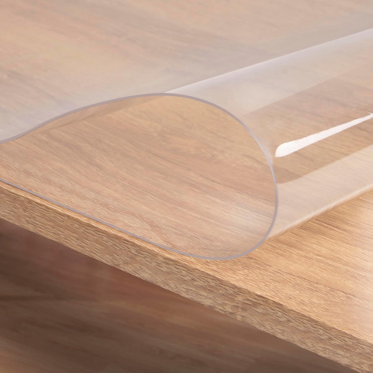 WOLTU 1mm Transparent PVC Table Film Waterproof Clear Tablecloth for Rectangular 90x160 cm