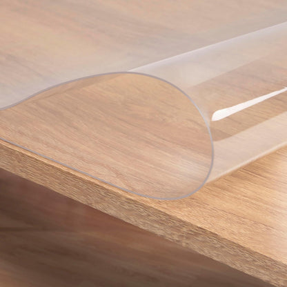 WOLTU 1mm Transparent PVC Table Film Waterproof Clear Tablecloth for Rectangular 90x160 cm