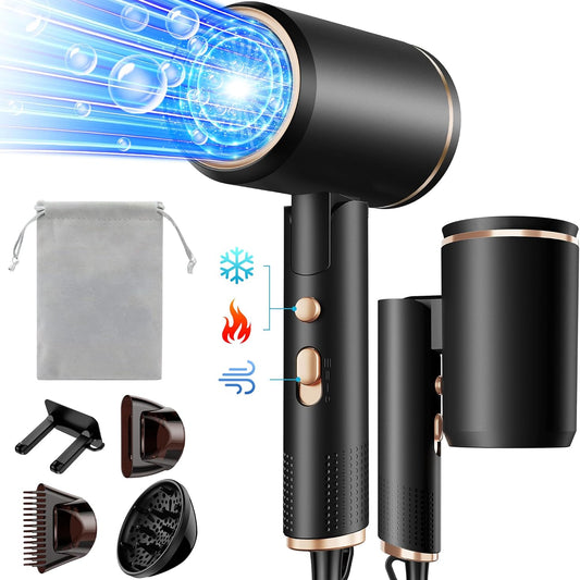 Vbrisi 2400W Foldable Ionic Hair Dryer with Diffuser