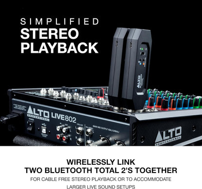 ALTO Bluetooth Total 2 XLR Receiver – Rechargeable Wireless Mixer Adapter