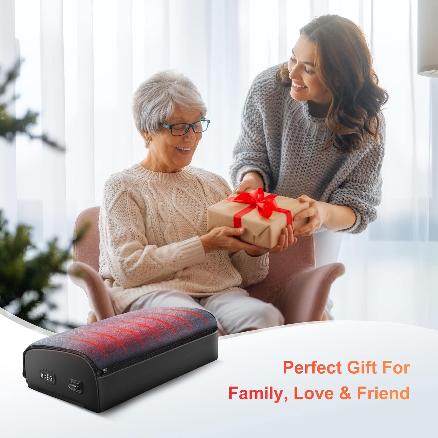 Ergonomic Heated Foot Rest