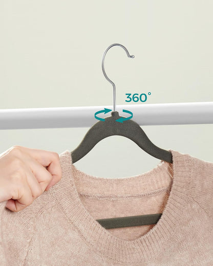 SONGMICS Velvet Clothes Hangers 41.5cm CRF26V