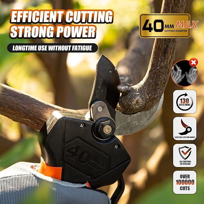 Kebtek KT940 40mm Electric Pruning Secateurs 18V Battery Pack