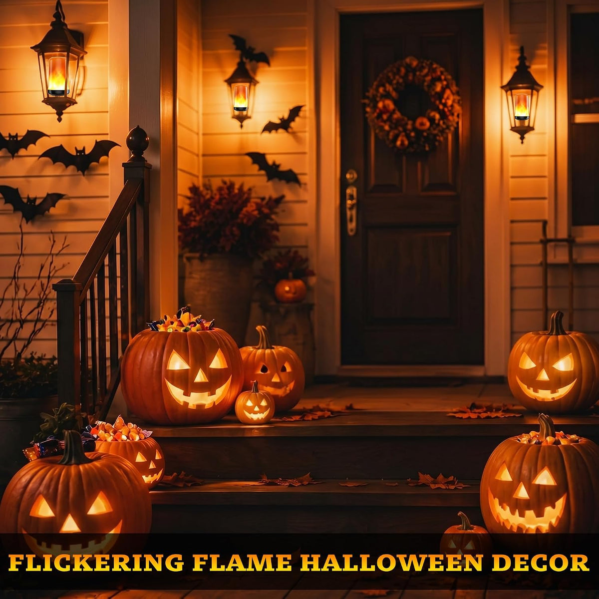 hyrion QHFN4 Flickering LED Flame Light Bulbs