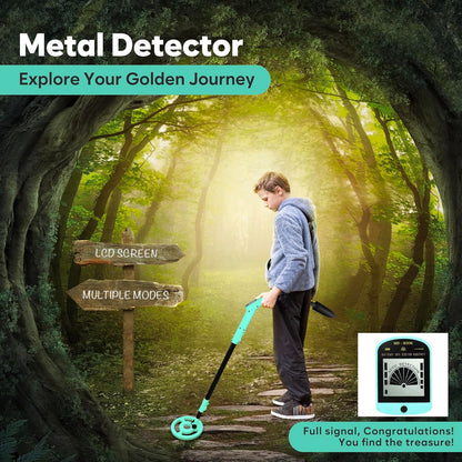 iTayga Adjustable Kids Metal Detector – Waterproof, Lightweight Treasure Hunt