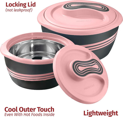 Pinnacle Pink 3.6qt Insulated Casserole Dish with Lid