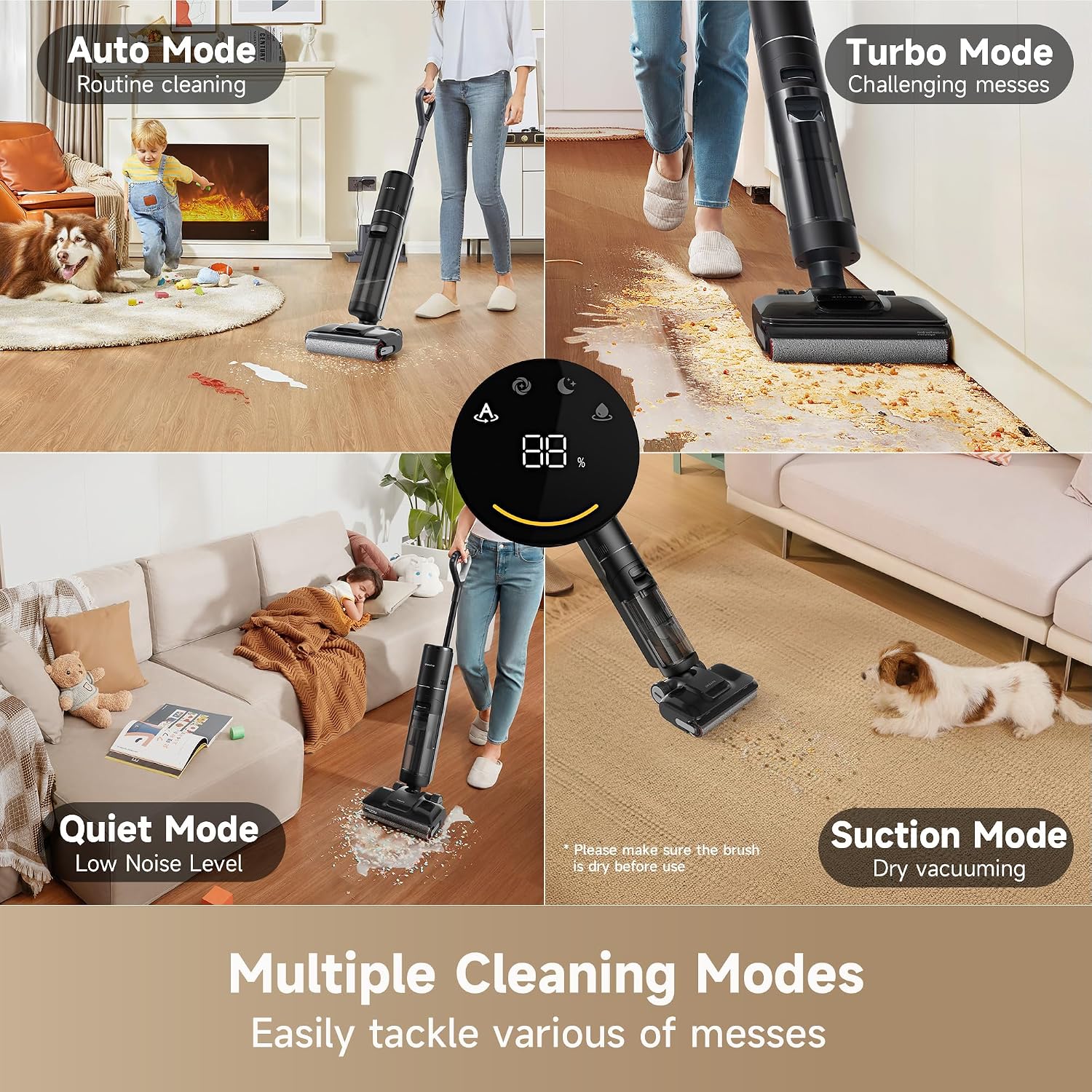 Dreame H12 Pro FlexReach Wet Dry Vacuum Cleaner 18000Pa Cordless Vacuum Mop 50Mins Runtime