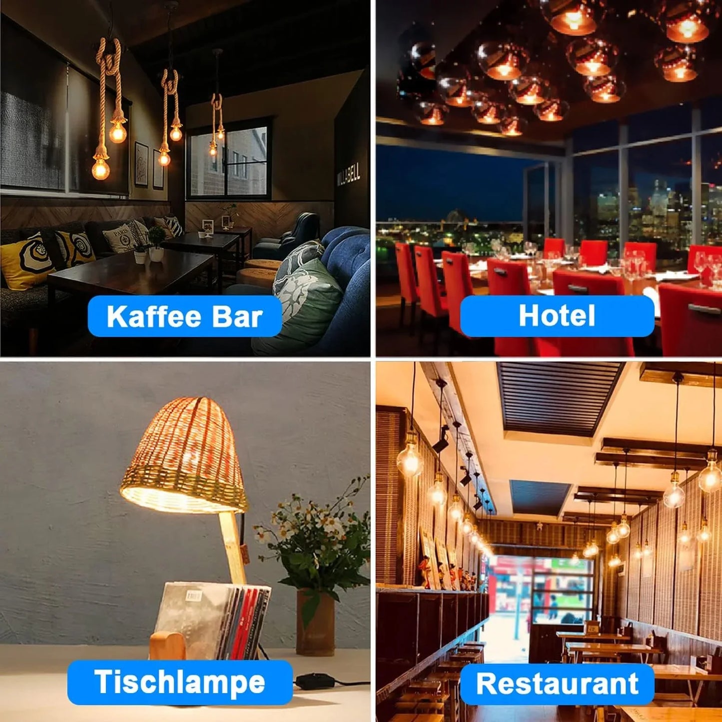 ExtraStar Vintage Edison LED Filament Bulb G95 4W Warm White - Gomix Brands Outlet