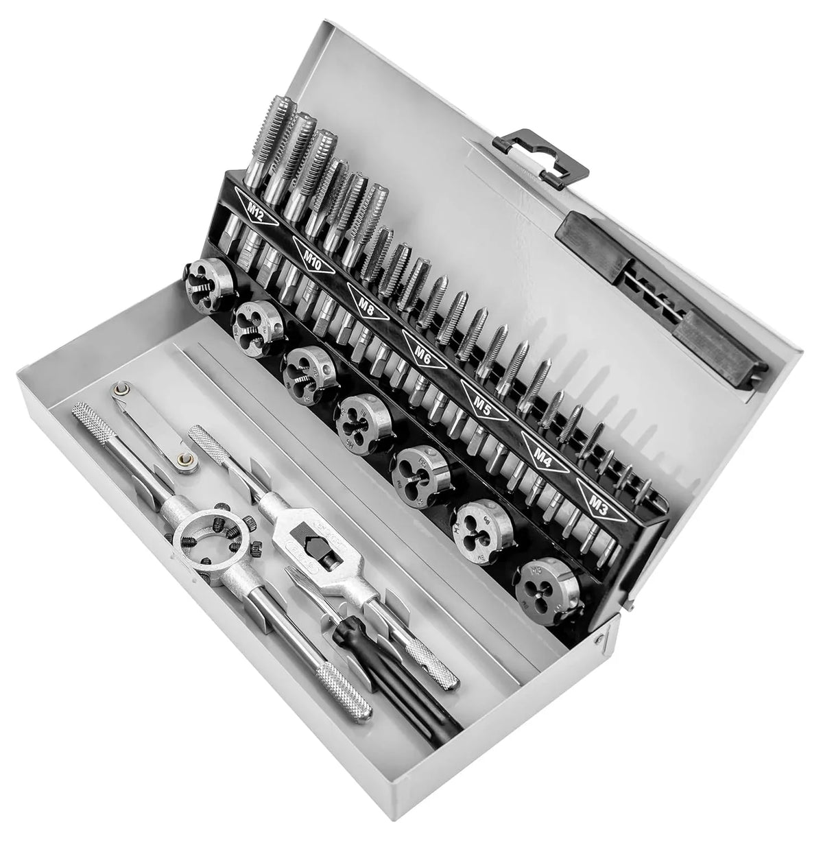 Mannesmann 32-Piece Heavy-Duty Thread Cutting Tool Set, Metal Case - Gomix Brands Outlet