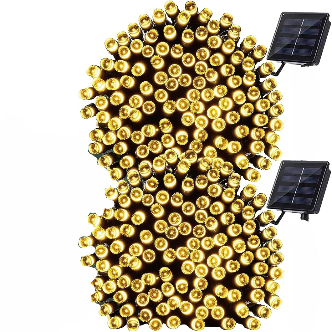 SOLMIRA Ciepły Solar Outdoor String Lights 8 Modes 4V