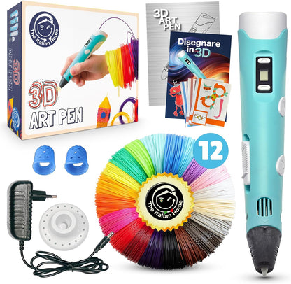 The Italian Home Modello 5V 3D Pen Set Azure