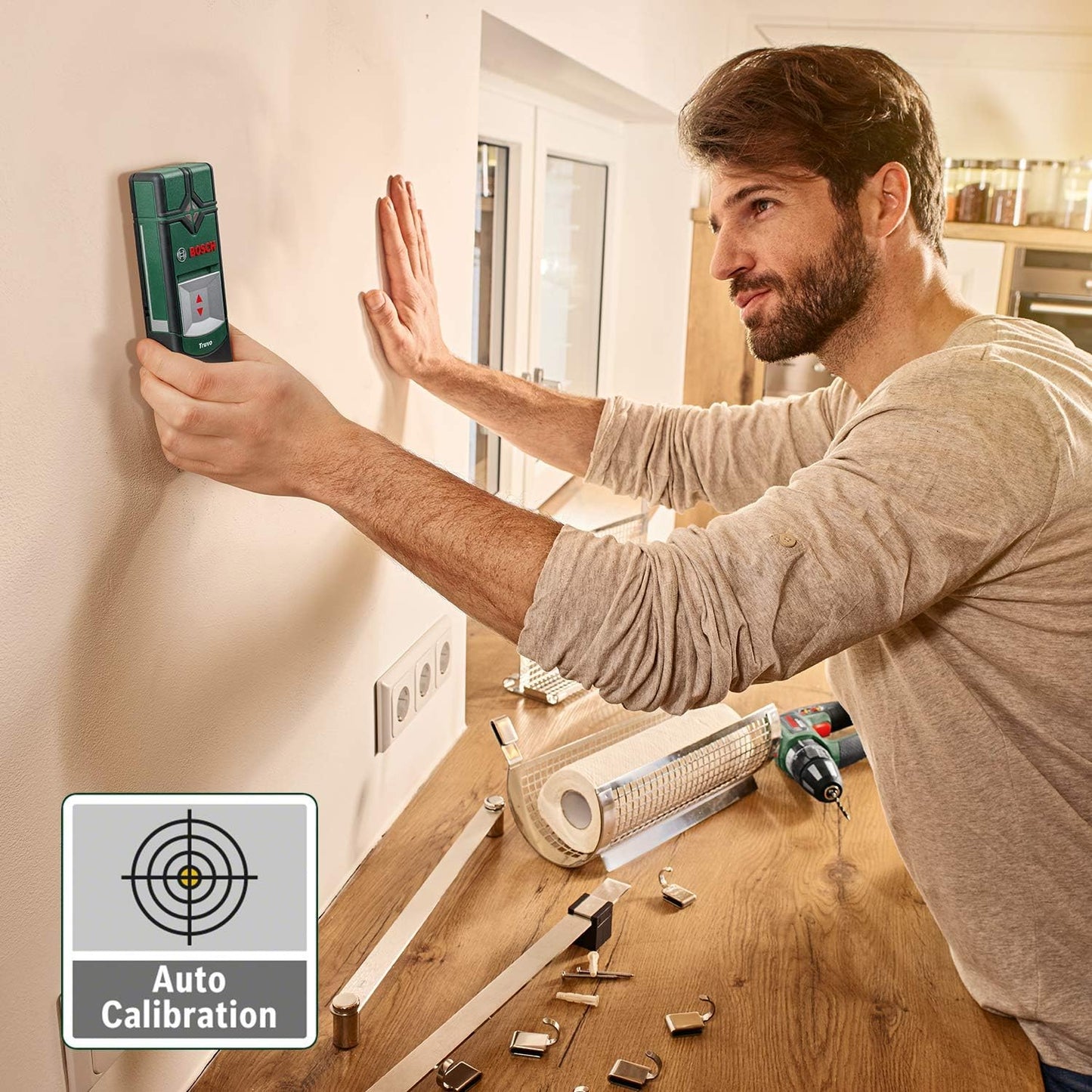 Bosch Truvo Digital Wall Scanner Detector - Pinpoint Wires, Metal, Studs