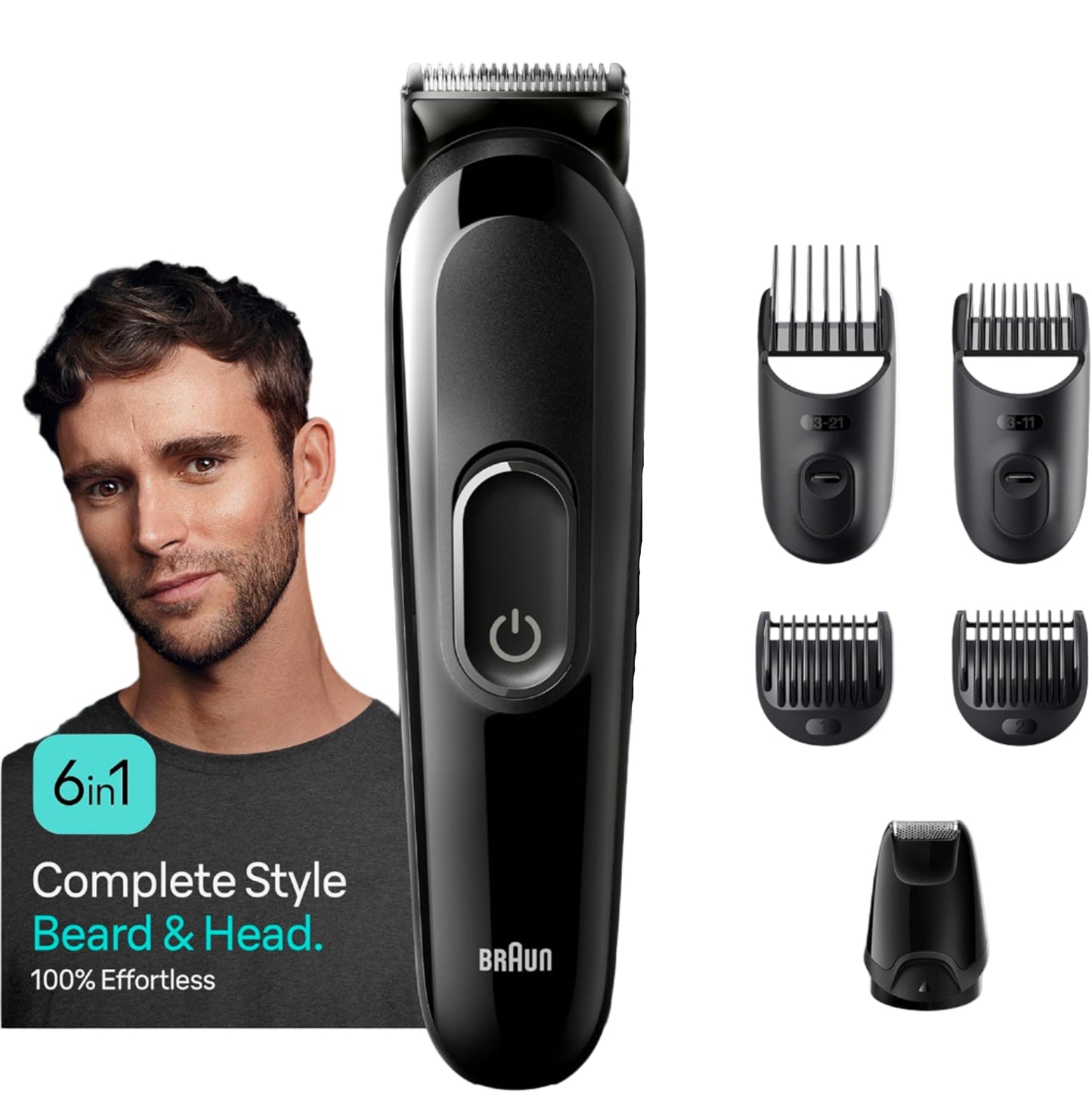 Braun All-In-One MGK3420 Black 6-in-1 Beard & Hair Trimmer