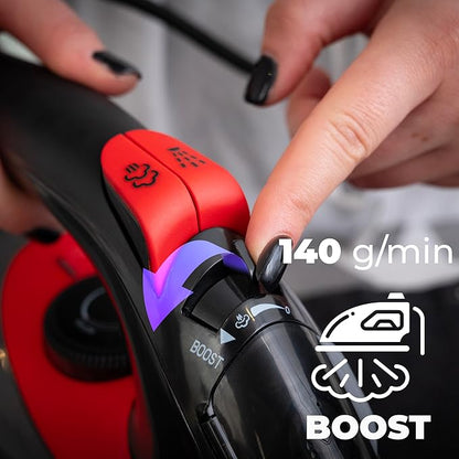 Lehmann 3000W Steam Iron 9-in-1 Calc Clean Ceramic Soleplate