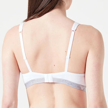 Emporio Armani Women's Stretch Cotton Studs Logoband Padded Bralette - Gomix Brands Outlet